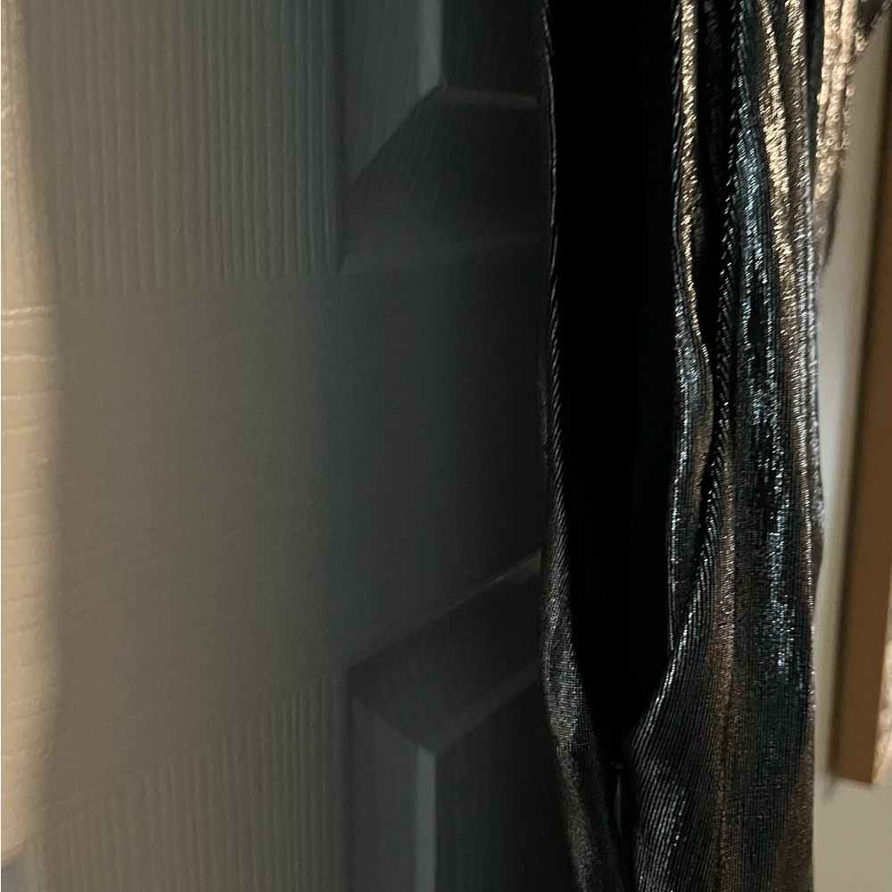 Misha Metallic Silver Asymmetrical Dress - Picture 5 of 13